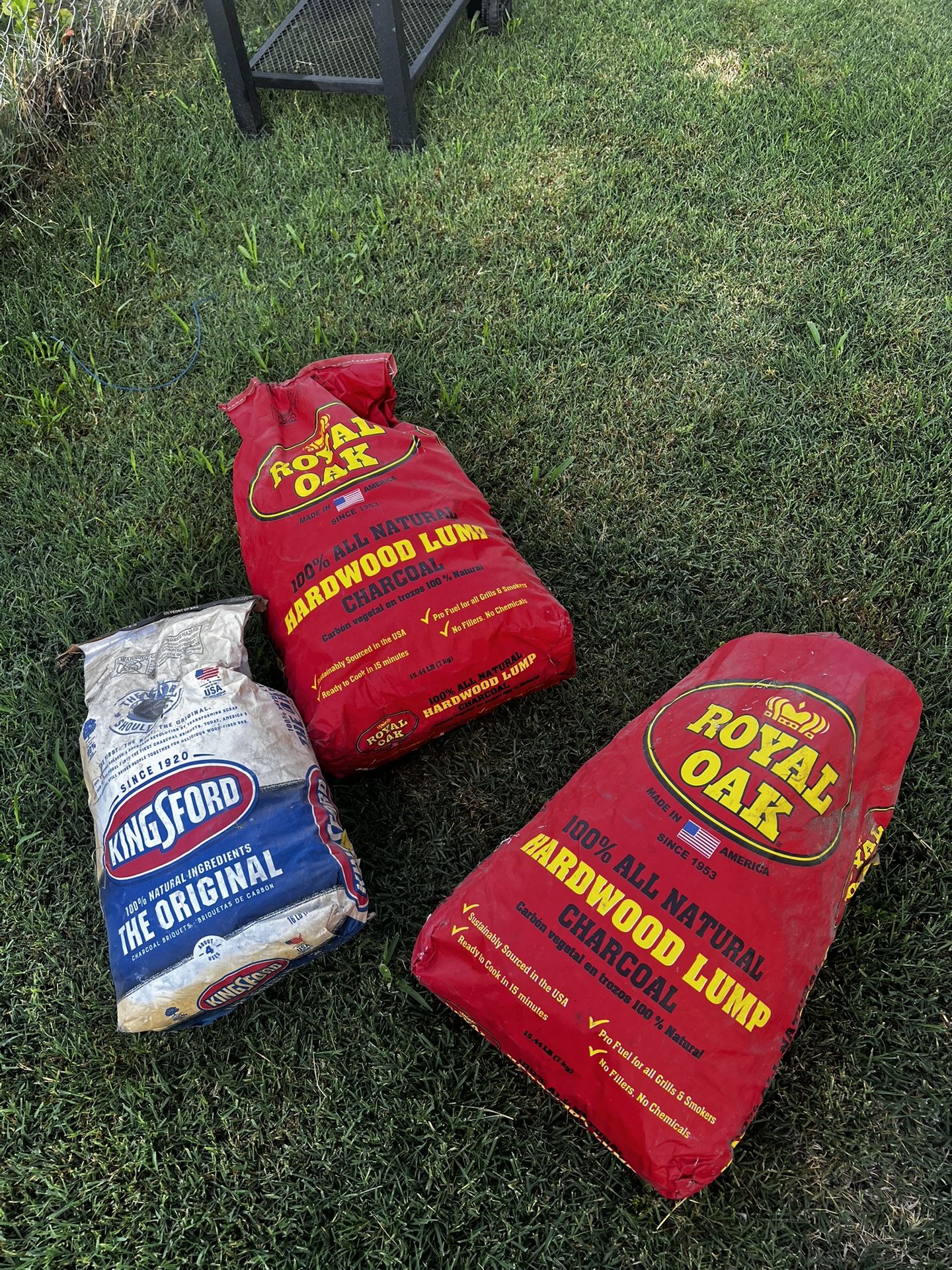 Lot Of 3 Bags Of Charcoal