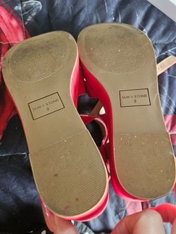 Sun + Stone Red Sandals Size 9