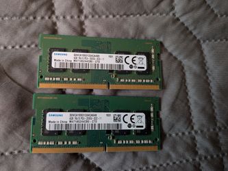 Samsung 2x4GB DDRR4 2666MHz laptop   RAM