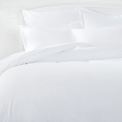 mazon Basics Light-Weight Microfiber Duvet Cover Set with Snap Buttons - Twin/Twin XL