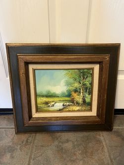 Landscape Oil Painting. 