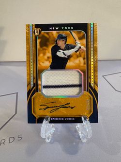 2026 Immaculate Gold Standard - Spencer Jones  #GPA-SJ Patch Auto /99