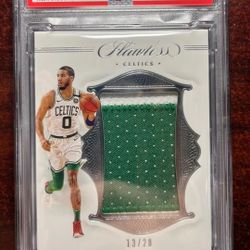 Panini Flawless Boston Celtics Jayson Tatum Game Used Patch Graded 7
