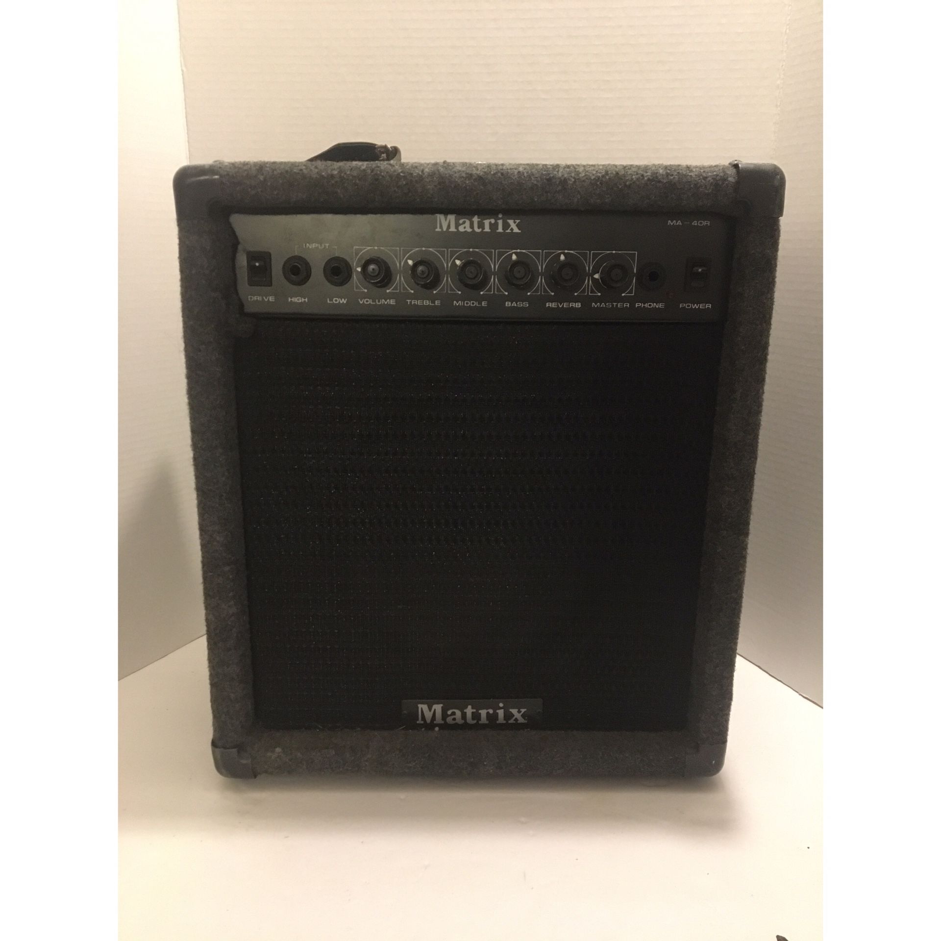 Matrix MA-40R Power Amplifier Reverb high & Low Inputs