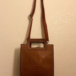True Religion Leather Brown Purse