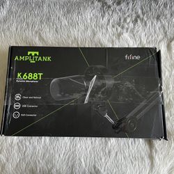 FIFINE Amplitank K668T XLR & USB Dynamic Gaming Podcast Microphone with Mount