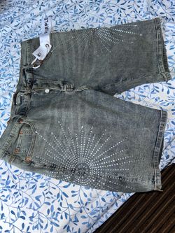 Purple brand jean shorts