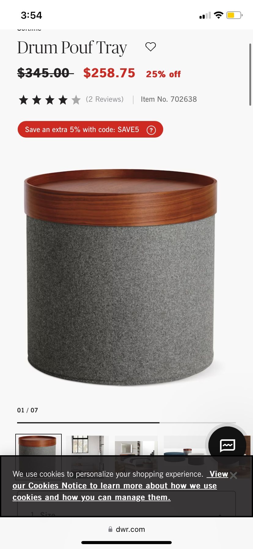 Drum Stool With table