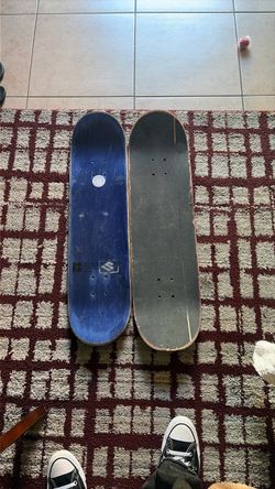Two skateboard decks