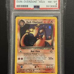 PSA 8 DARK CHARIZARD HOLO