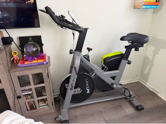LINKLIFE Stationary Bike with LCD Display Black