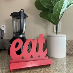 Red Eat Sign cookbook / iPad / Tablet Stand $5