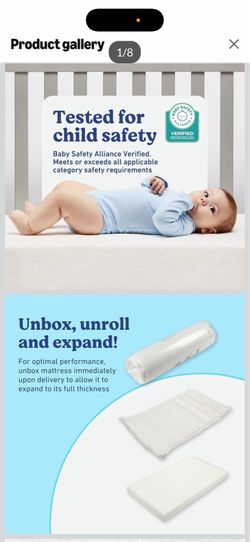 Hypoallergenic crib mattress with impermeable washable cover