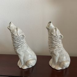 Wolf Salt And Pepper Shakers 