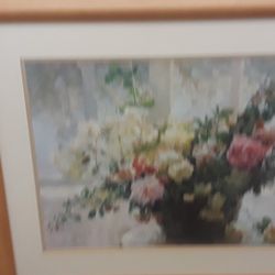 Floral large framed print 24 x 30