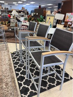 Set of 2 bar & 2 Counter Stools