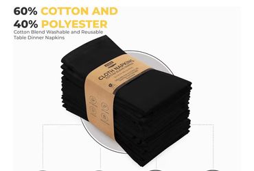 Black cloth napkins (96)