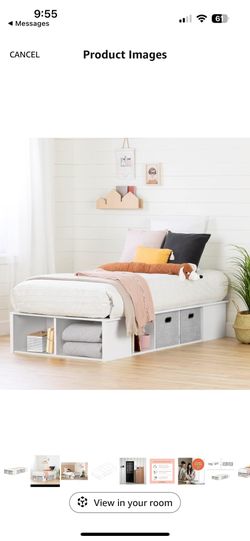 Twin Bed with mattress