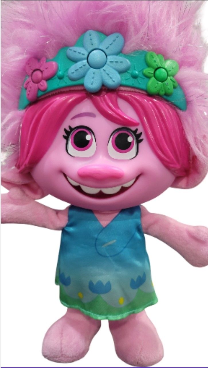 Dreamworks, Trolls Topia Color Poppin Poppy Interative Plush.