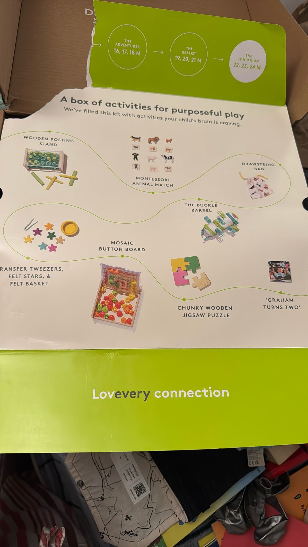 The Companion Lovevery kit 22, 23,24 Month Play Toys