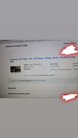 Samsung 65’inch Tv 