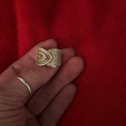 Rose gold Over Sterling Silver Ring Size 7 #43