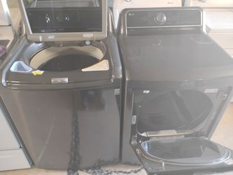 Large Capacity LG Washer Dryer Set 