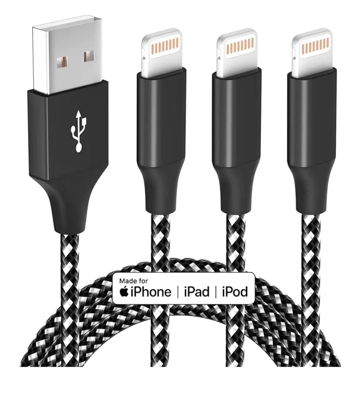 iPhone Charger Fast Charging Cord 3 Pack 10 FT