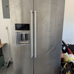 Refrigerator Kitchen Aid Silver Stainless