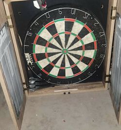 DMI Sports Dublin Bristle Dartboard Cabinet Set