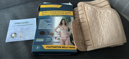 3in1 postpartum belly wrap and hip belt