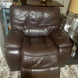 ✨ 3-Piece La-Z-  Boy Brown Leather Reclining Living Room Set ✨ Bonus-End/Coffee Tables ✨