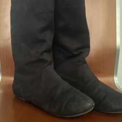 Girls American Eagle Black High Boots Size 4