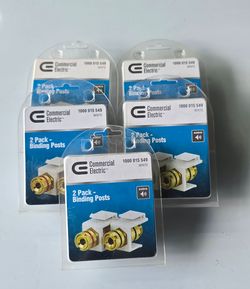 Commercial Electric Audio Binding Posts 5-Pack