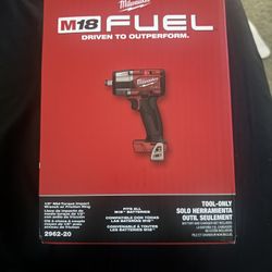 Milwaukee M18 FUEL Gen-2 18V Lithium-Ion Brushless Cordless Mid Torque 1/2 in. Impact Wrench w/Friction Ring (Tool-Only)