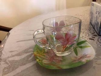 Luminarc Coffee /Tea Cupand Saucer Set Of 6.Made In Prance New In Box