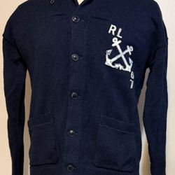 Polo Ralph Lauren Shawl Cardigan Sweater New NWT Retail 298$ Sz M 