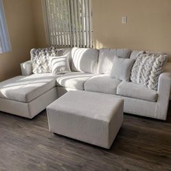 Brand New Sectionals With Free Ottoman 