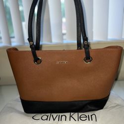 Calvin Klein  Saffiano Leather Tote