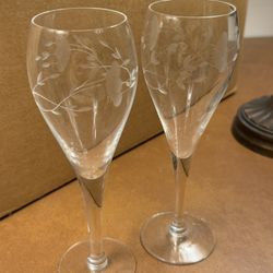 Princess House Champagne Tulip Flutes 