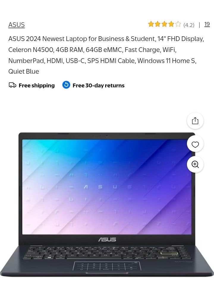 Asus Brand New Laptop