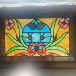 Antique Stain Glass Pane