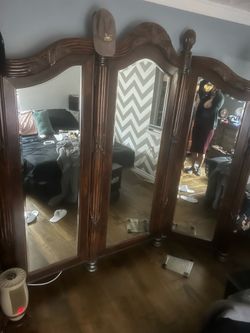 Ralph Lauren tri fold large mirror