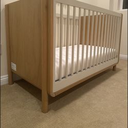 Baby Crib - Redondo Crib Cream/Oak West Elm