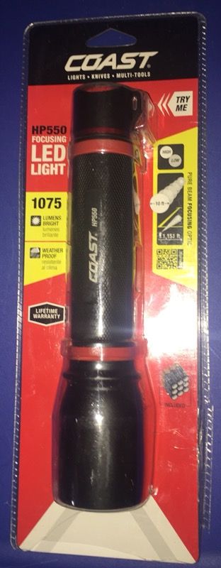 Coast HP550 1075 lumen flashlight