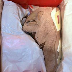 Size 13- Nike Jordan 6 Retro Travis Scott British Khaki - DEADSTOCK