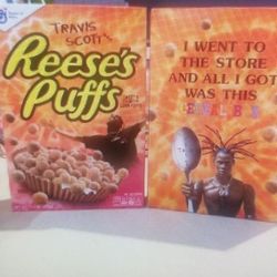 Travis scott special edition reese's puff cereal