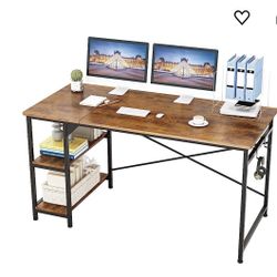 Wooden Rustic Desk Great For Studying!