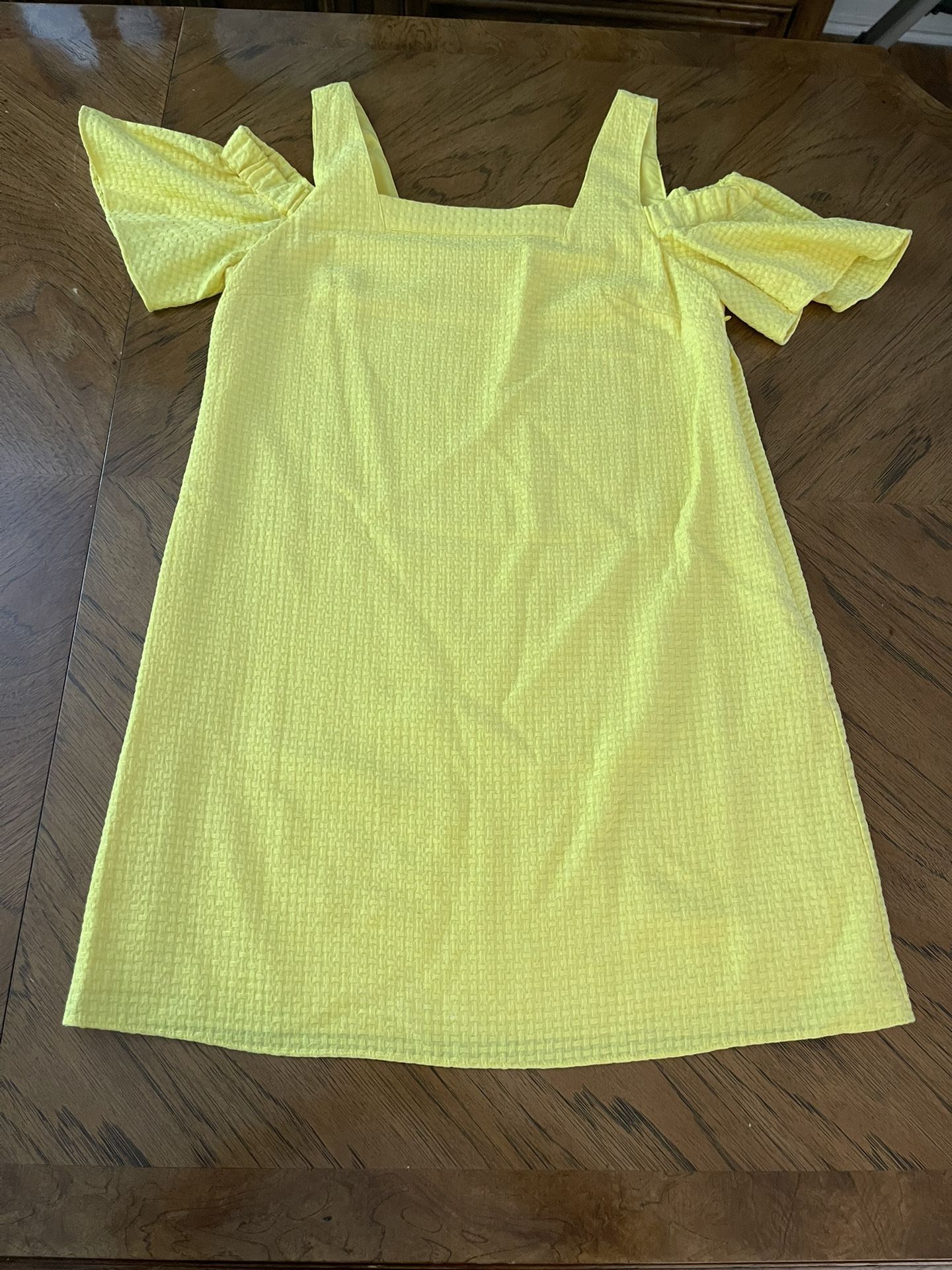 Like New J Crew Cold Shoulder Dress - Yellow - Medium - Slightly Wrinkled from Storage