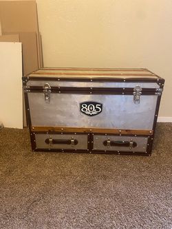 Vintage-Style Storage Trunk